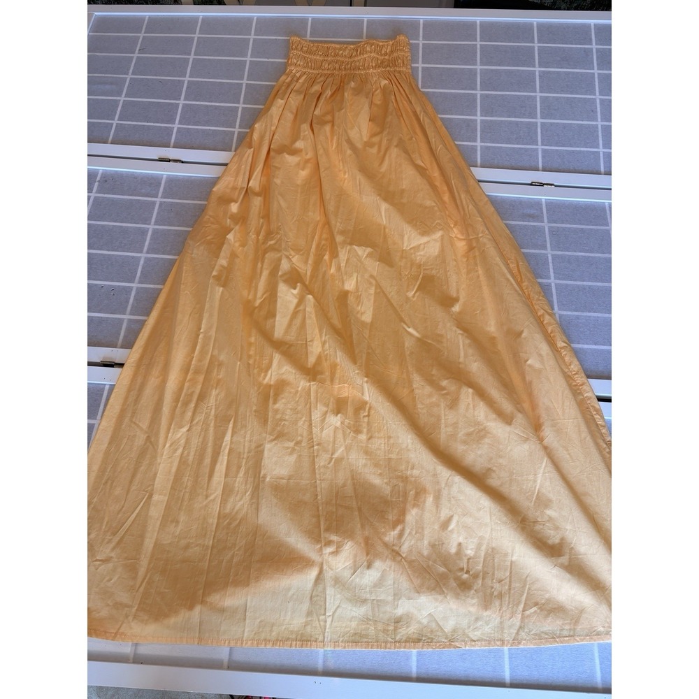 Faithfull The Brand Strapless Butter Yellow Homecoming Dress Maxi Dress Sz4‎ SzS